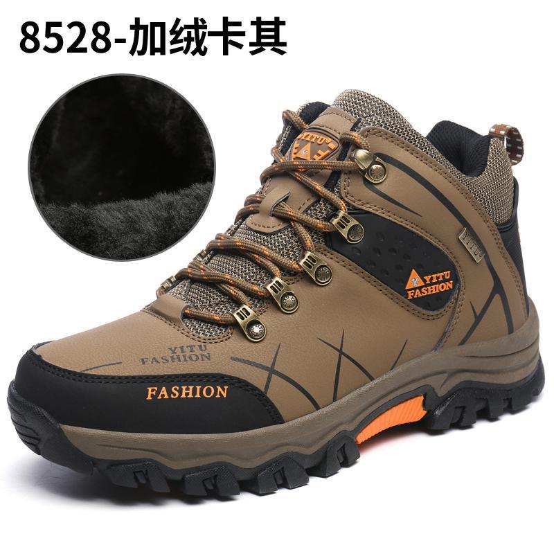 Autumn Outdoor High-Top Sneaker High-Top Cotton Hiking Shoes Couple Sneaker Hiking Shoes Casual Shoes - Image 1